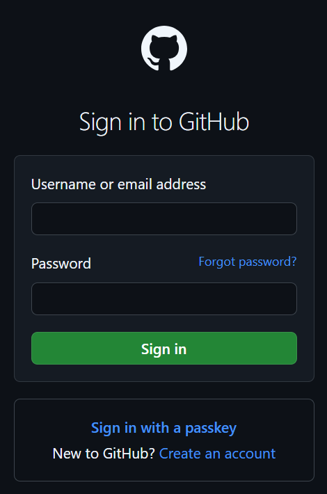 Sign in to GitHub